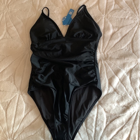 CUPSHE Women's One Piece Swimsuit Tummy Control V Neck Bathing Suits NWT - Picture 5 of 7